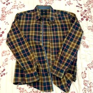 Hugo Boss Long Sleeve Checkered Button Down